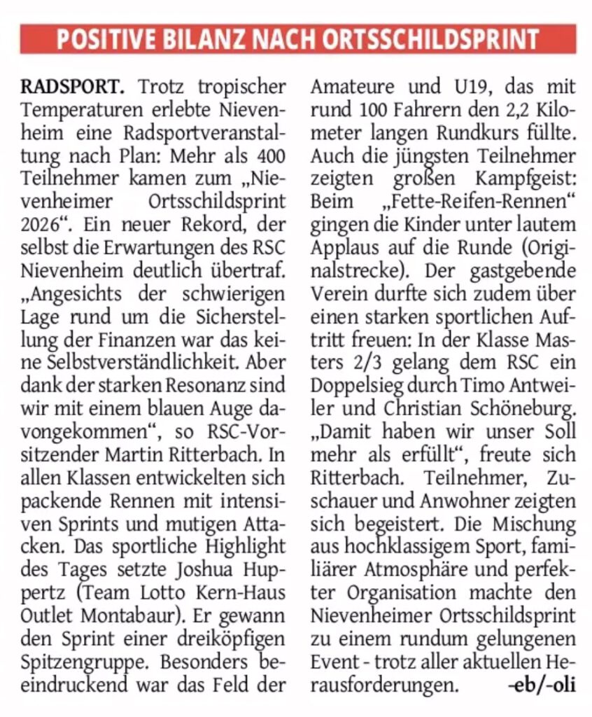 Reihnischer Anzeiger 04.07.2026